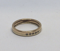Золотое кольцо с бриллиантами 585 пробы (№636)