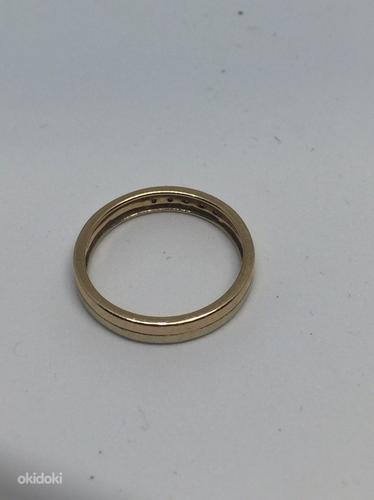 Золотое кольцо с бриллиантами 585 пробы (№636) (фото #3)