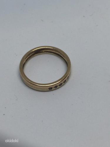 Золотое кольцо с бриллиантами 585 пробы (№636) (фото #4)