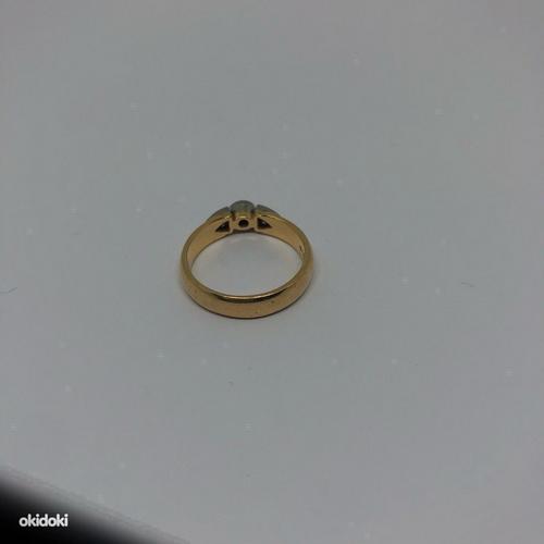 Золотое кольцо 585 проба с бриллиантами (№877) (фото #3)
