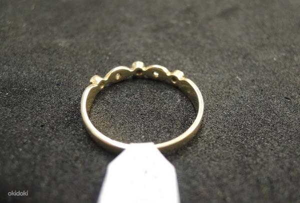 Золотое кольцо 585 пробы c бриллиантами (№L387) (фото #3)