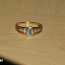 Kuld sõrmus teemantidega 585 proov (№332) (foto #1)