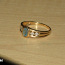 Золотое кольцо с бриллиантами 585 пробы (№332) (фото #2)