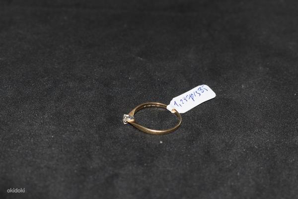 Золотое кольцо с бриллиантами 585 пробы (№1197) (фото #2)