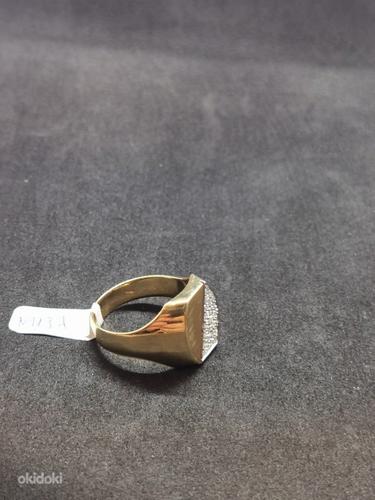 Золотое кольцо с бриллиантами 750 пробы (№1297) (фото #4)