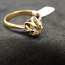 Золотое кольцо с бриллиантами 750 пробы (№L735) (фото #1)