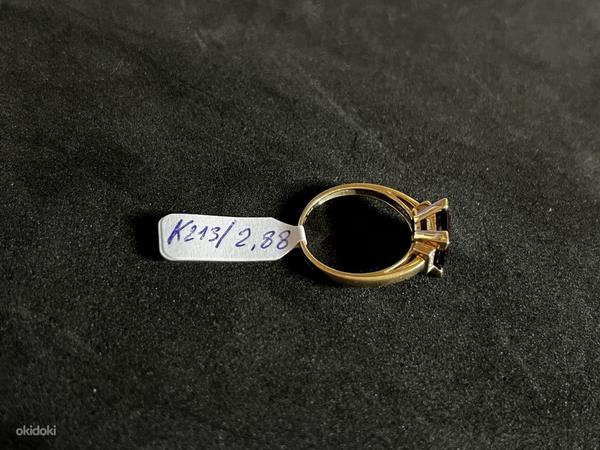 Kuld sõrmus teemandiga 585 proov (№K213) (foto #2)