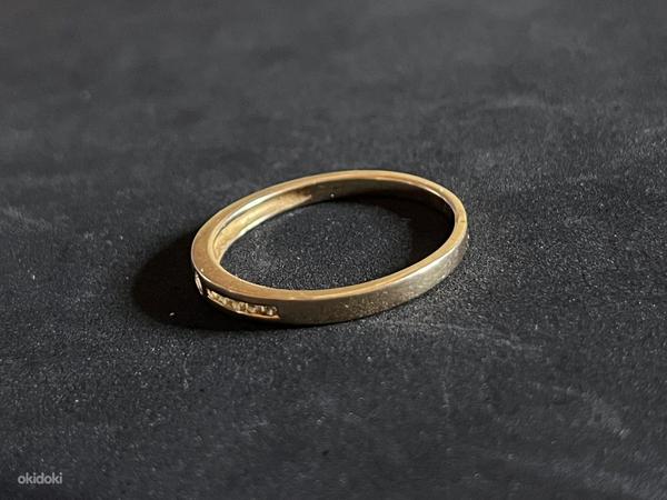 Золотое кольцо с бриллиантом 585 проба (№K214) (фото #3)