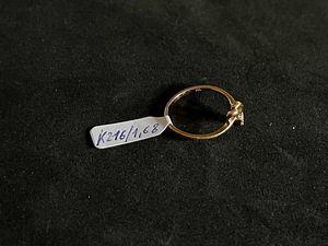 Kuld sõrmus teemantidega 585 proov (№K216) (2 foto / 4)