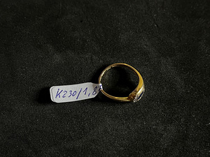 Kuld sõrmus teemantidega 585 proov (№K230) (2 foto / 4)