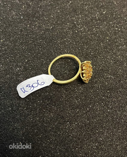 Золотое кольцо с бриллиантом 585 проба (№K306) (фото #2)