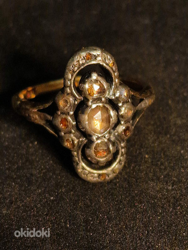 Золотое кольцо с бриллиантом 750 проба (№L841) (фото #3)