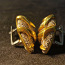 Золотые серьги с бриллиантом 750 проба (№L846) (фото #2)