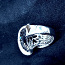 Золотое кольцо с бриллиантами 750 проба (№L849) (фото #4)