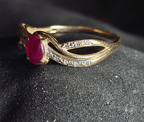 Золотое кольцо с бриллиантом 585 проба (№L892)