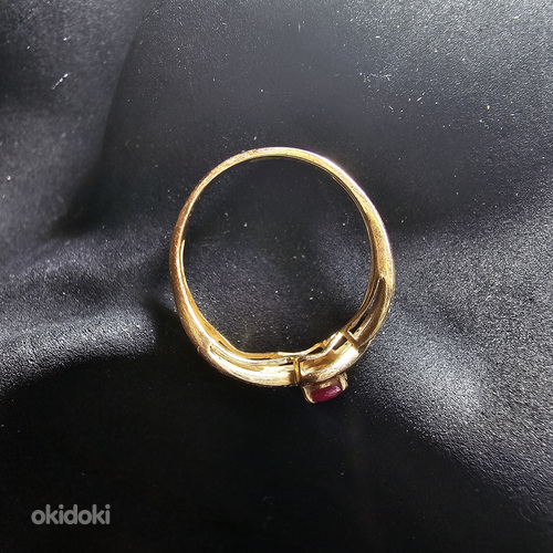 Kuld sõrmus teemandiga 585 proov (№L892) (foto #3)