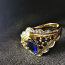 Золотое кольцо с бриллиантами 585 проба (№L897) (фото #2)