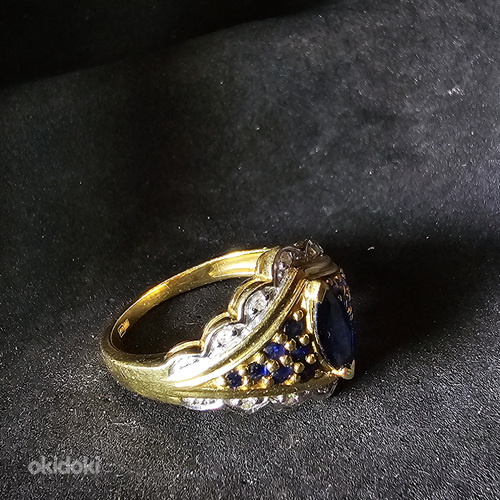 Kuld sõrmus teemandiga 585 proov (№L897) (foto #7)