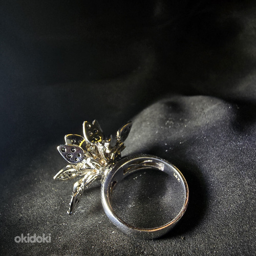 Золотое кольцо с бриллиантами 585 проба (№L898) (фото #6)