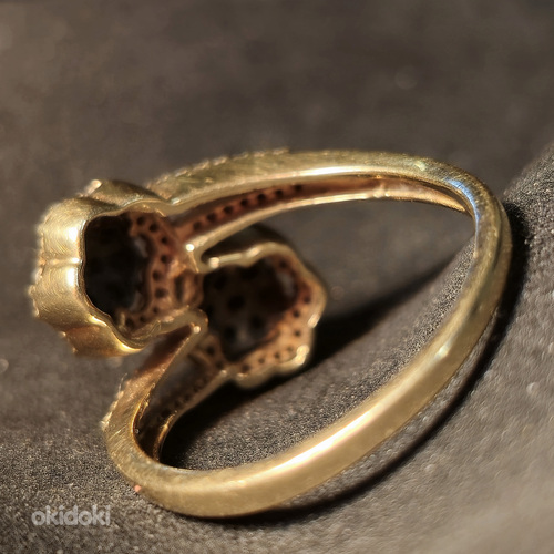 Kuld sõrmus teemandiga 585 proov (№L901) (foto #3)