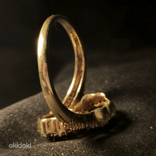 Золотое кольцо с бриллиантами 585 проба (№L901) (фото #5)
