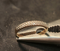 Золотое кольцо с бриллиантами 585 проба (№L904)