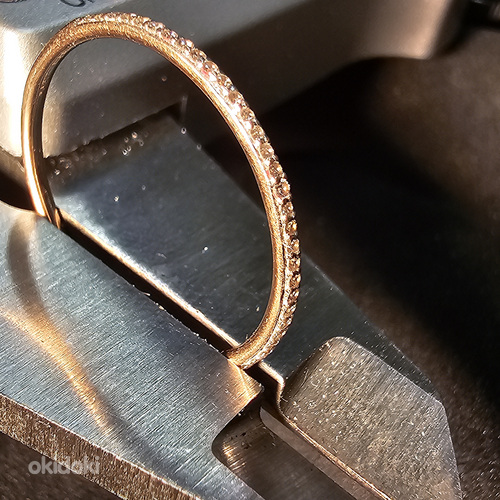 Золотое кольцо с бриллиантами 585 проба (№L916) (фото #4)