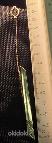 Kuldne Lipsunõel 585 Proov teemantiga (L918) (foto #1)