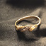 Золотое кольцо с бриллиантами 750проба (№L928) (фото #4)