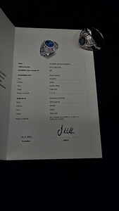 Kuld sõrmus 375 proov (№L1049) + sertifikat (2 foto / 9)