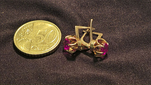 Золотые серьги 583 проба (№L1153)