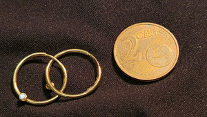 Золотые серьги 585 проба (№L1161)