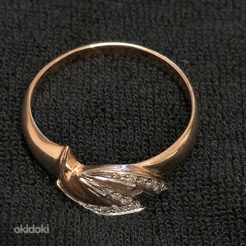 Золотое кольцо с бриллиантами 585 проба (№L1469)
