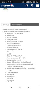 Töövalgustus, LED riba IP65 25meetrit, 27500lm kokku (2 foto / 3)