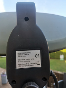 Müüa kaks terrassisoojendajat. 1200w ja 2000w. (5 foto / 7)