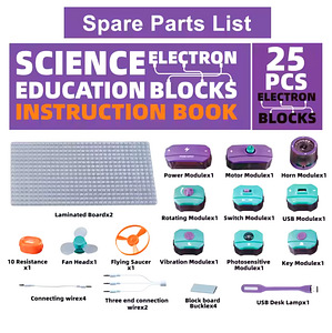 Laste elektrooniline konstruktor Science Education - 48 skem (5 foto / 8)
