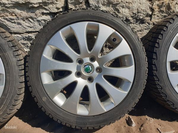 R17 Skoda/VW/Audi/Seat диски + 225/45 R17 Dunlop шины (фото #1)