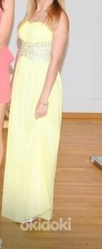 Жёлтое длинное платье, XS-S (фото #2)