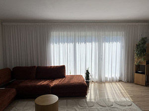 Valged õhulised kardinad 240x270 cm, 7 tk (kokku 18,9 m lai) (2 foto / 5)
