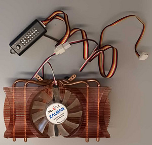 Медный радиатор охлаждения видеокарты Zalman VF1000-LED