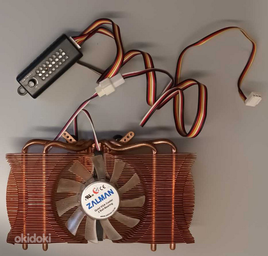 Медный радиатор охлаждения видеокарты Zalman VF1000-LED (фото #1)