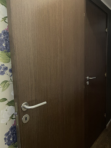 Шпонированные межкомнатные двери, 3 шт. 90x210 см и 1 шт. 80x210 см (3 фото из 4)