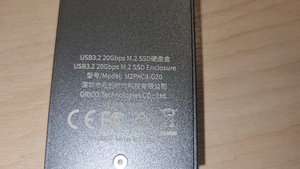 ORICO 20Gbps M.2 NVMe SSD Enclosure Adapter,USB3.2 Gen2 (6 foto / 9)