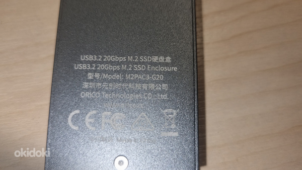 ORICO 20Gbps M.2 NVMe SSD Enclosure Adapter,USB3.2 Gen2 (foto #6)