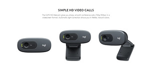 Logitech C270HD WEBCAM (подходит для Creality Sonic Pad) (1 фото из 9)