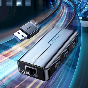 UUS Ugreen usb3.0 + LAN 1gbit Hub soobib Xiaomi TV box +IPTV (1 foto / 2)