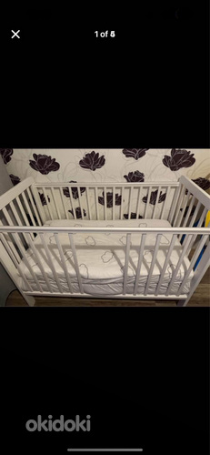 Детская кроватка Woodies с матрасом 90x120