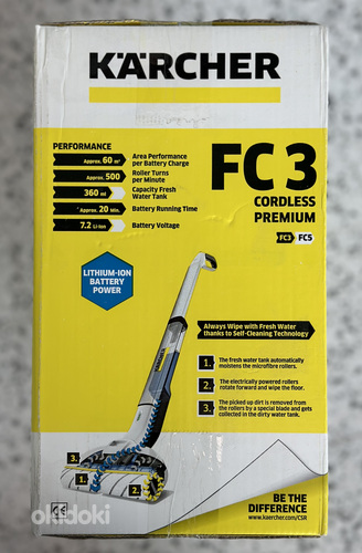 Kärcher põrandapesur-varstolmuimeja FC3 Cordless Premium uus (foto #2)