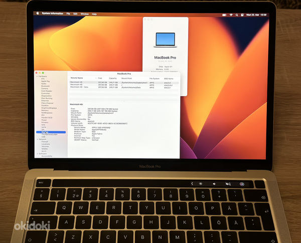 Apple Macbook Pro 13 M1 8/256GB SWE как новый! (фото #4)