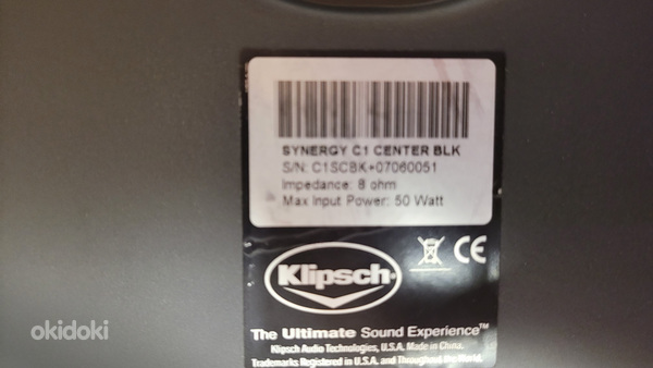 Klipsch Synergy S-1 Center BLK Speakers (фото #4)